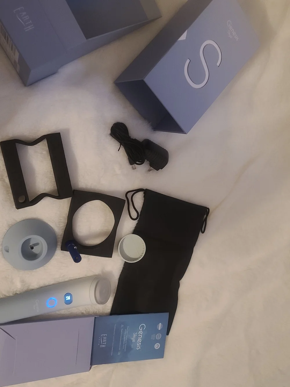 VR Controller Accessory Kit in Light Gray and Black
